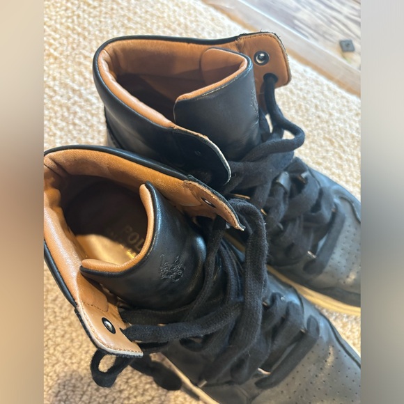 Jory Calfskin High Top Sneaker Ralph Lauren - Picture 6 of 8